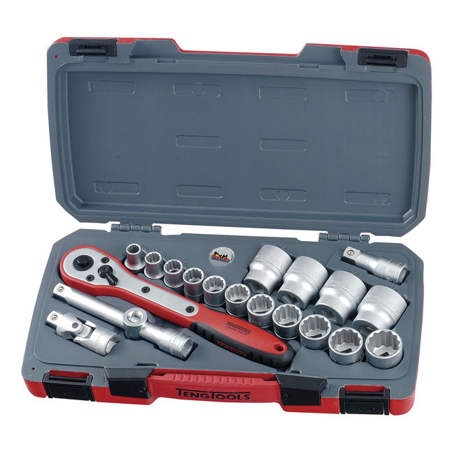Teng Tools, 1/2" socket wrench set. US 21pc WRENCH SET 1/2" DRIVE Tengtools