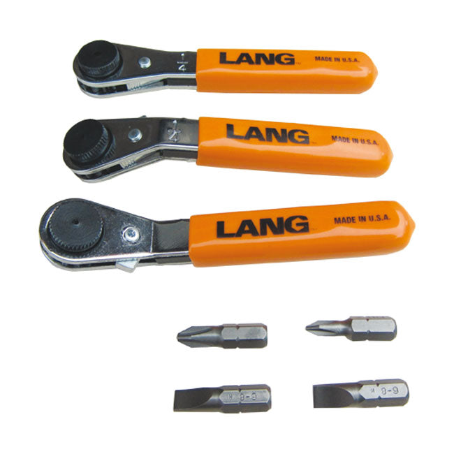 Lang Tools, Mini Ratcheting Bit Wrench. Straight Lang Tools