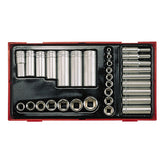 Tengtools, 32pc long/short sockets TOOLS SOCKET SET Tengtools