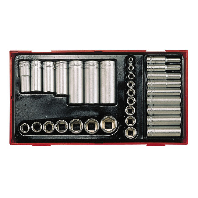 Tengtools, 32pc long/short sockets TOOLS SOCKET SET Tengtools