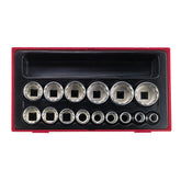 Teng Tools, 15-pc US sized 12-point sockets TOOLS SOCKET SET Tengtools