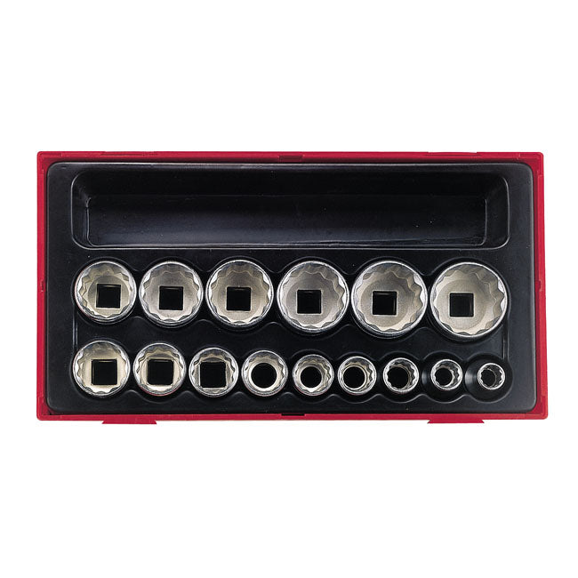 Teng Tools, 15-pc US sized 12-point sockets TOOLS SOCKET SET Tengtools