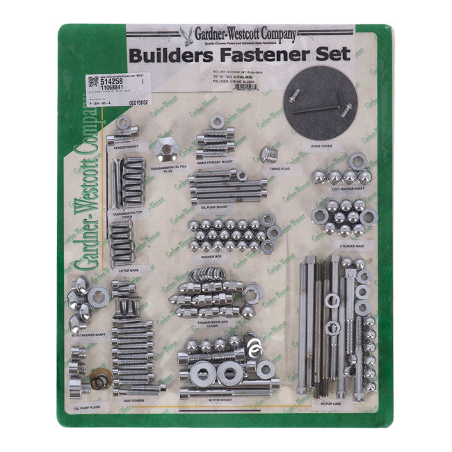 Builders Fastener Set, Polish. Allen Show Bike Kits Gardner Westcott