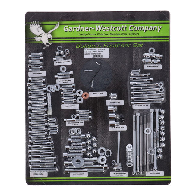 Builders Fastener Set, Polish. Allen Show Bike Kits Gardner Westcott