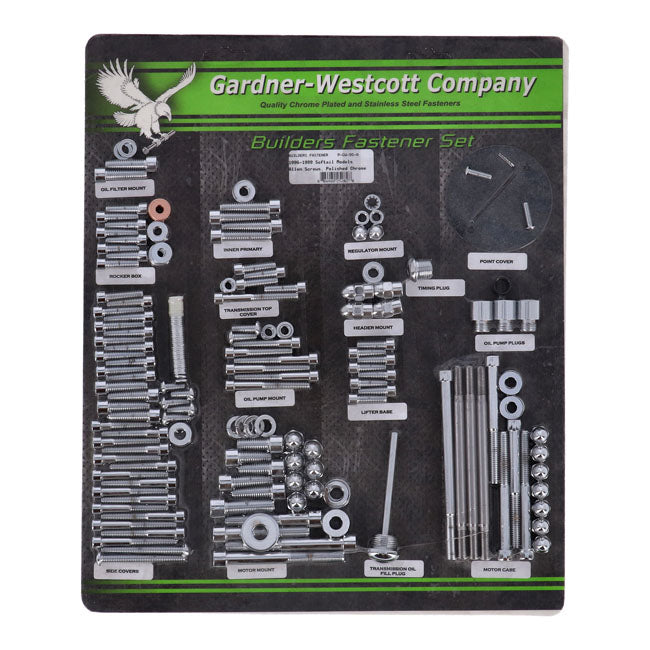 Builders Fastener Set, Polish. Allen Show Bike Kits Gardner Westcott