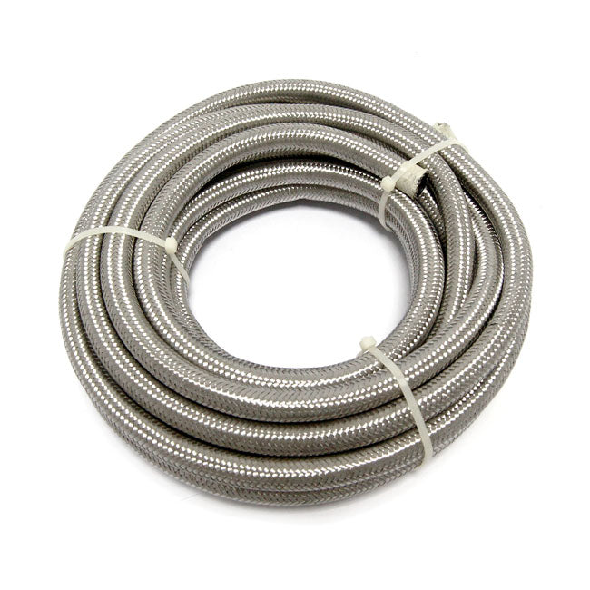 Braided Hose 3/8" (10mm). Stainless Clear Fuel Line Mcs