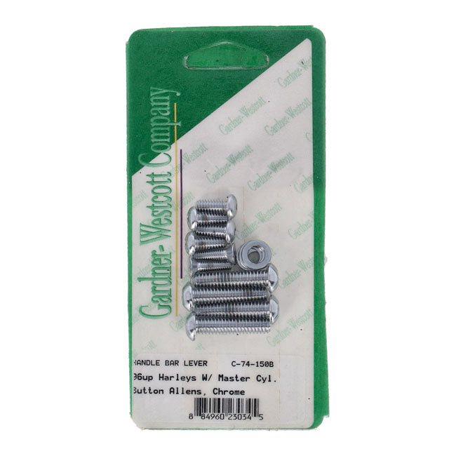 Handlebar Control Screw Kit, Button Chr Handlebar Control Screw Kits Gardner Westcott
