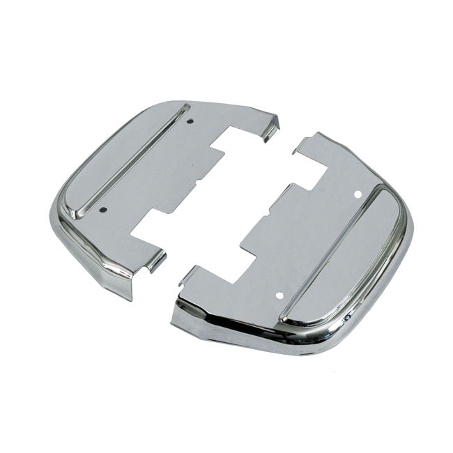 Covers, Passenger Floorboards. Chrome Floorboards Covers Mcs