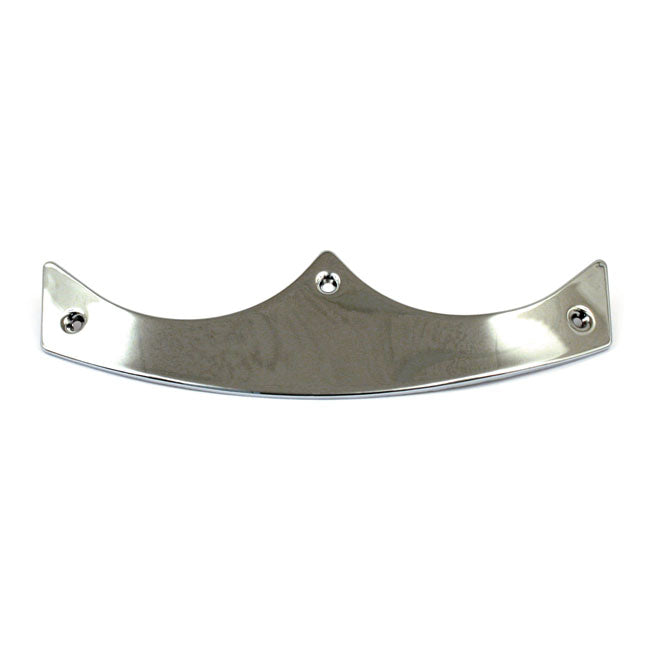 Front Fender Tip, Smooth. Chrome Fender Tips Mcs