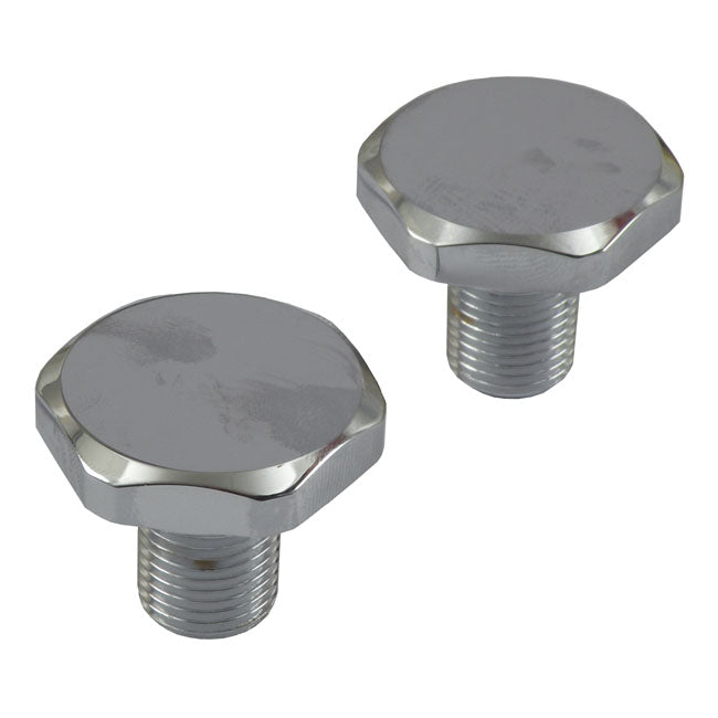 41mm Fork Tube Cap Bolts. Chrome Fork Tube Caps Mcs