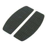 Traditional Shaped Floorboard Pads. Rider. Black Floorboards Inserts Mcs
