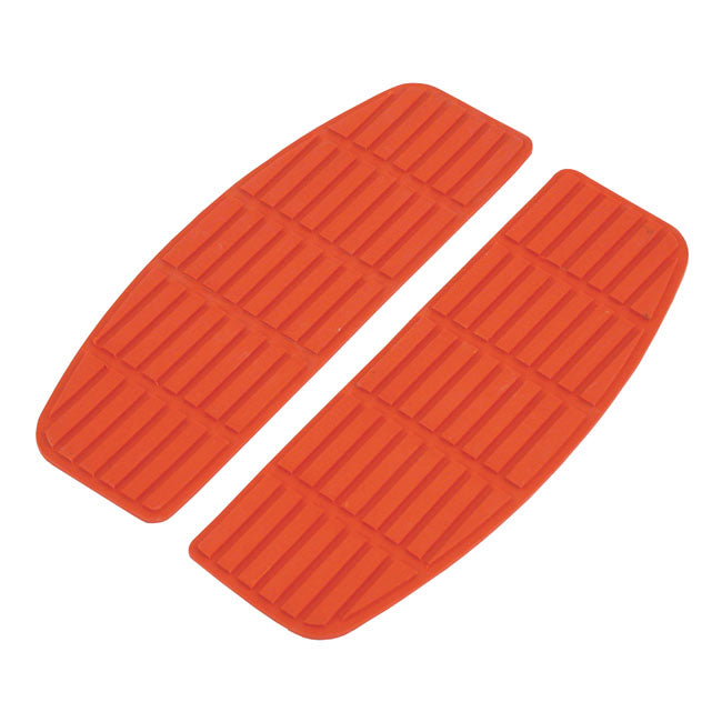 Traditional Shaped Floorboard Pads. Rider. Red Floorboards Inserts Mcs