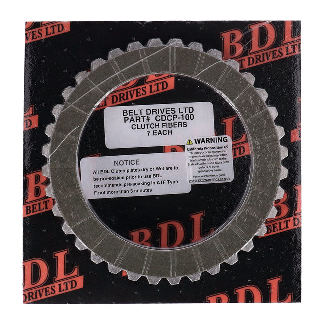 Belt Drives Ltd. Fiber Clutch Plates 7 Pk Clutch Plate Kits Belt Drives Ltd.