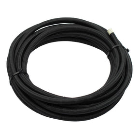 Braided Hose 1/4" (6mm). Black Nylon Fuel Line Mcs