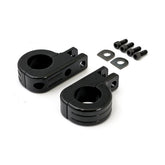 Engine Guard Foot Peg Mount Kit. 1 1/4" (32mm) Tubing. Black Footpegs Mounts Mcs