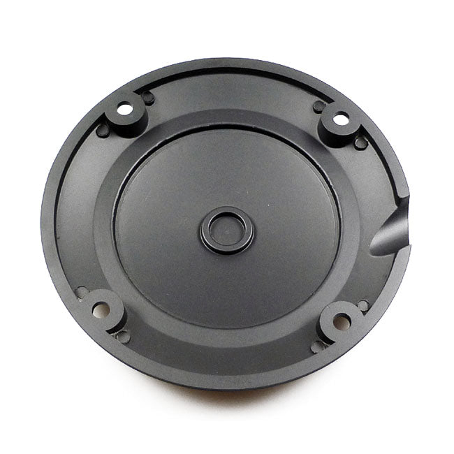 Derby Cover, Oem Style Domed. Matte Black Derby Cover Mcs