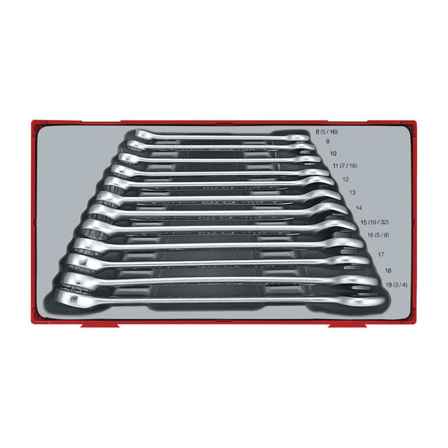 Teng Tools, open/box end wrench set 12 pieces. Metric sizes WRENCH SETS METRIC Tengtools