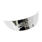 Embossed Eagle Headlamp Visor. 7". Chrome Headlamp Visors Mcs
