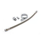 Braided Steel Oil Line & Bracket Kit Oil Pressure Gauges Mcs