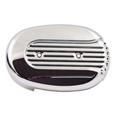 Xl Sportster Air Cleaner Cover. Chrome, Grooved Air Cleaner Mcs