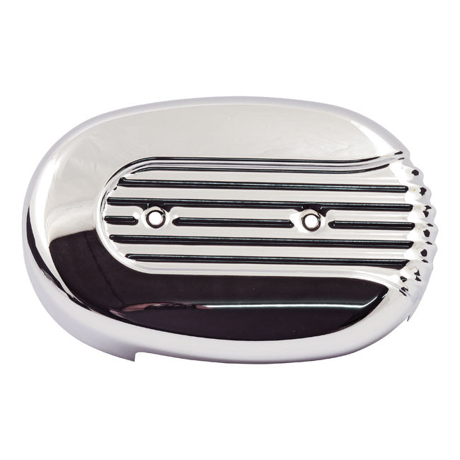 Xl Sportster Air Cleaner Cover. Chrome, Grooved Air Cleaner Mcs