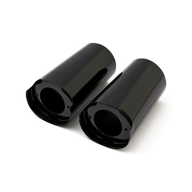 Upper Fork Slider Covers. Black Fork Slider Covers Mcs