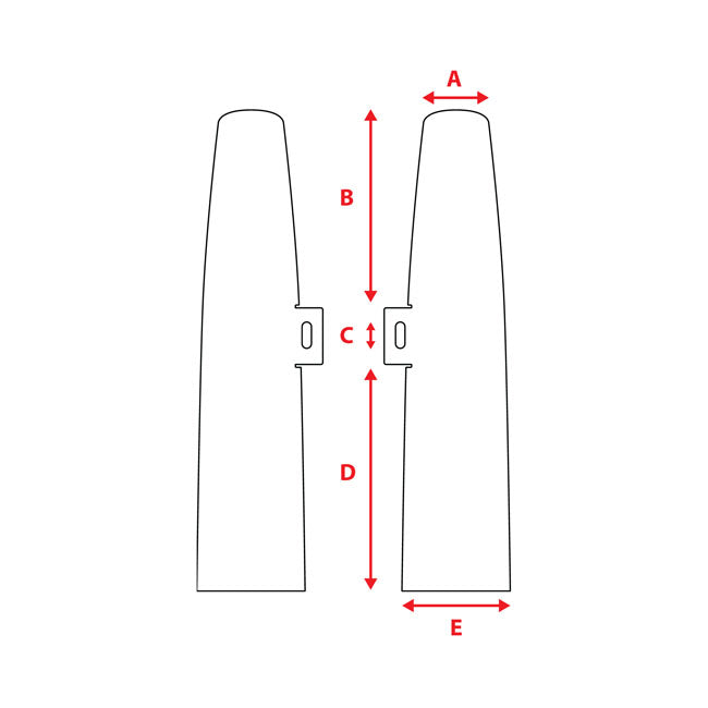 Mcs, Fork Shrouds For 39mm Forks. Black Fork Covers Mcs