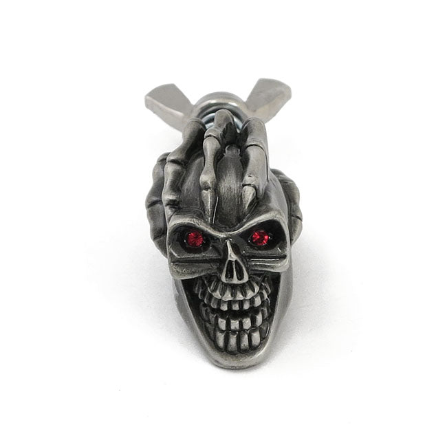 License Plate Mount Kit Loki Skull. Pewter License Plate Mount Sets Mcs