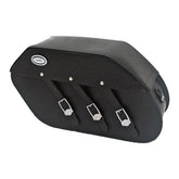 MCS, reinforced rigid leather saddlebag set. 22 liter Saddlebags Mcs