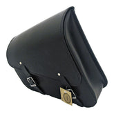 MCS, leather swing arm bag left, 12 liter. Black Saddlebags Mcs