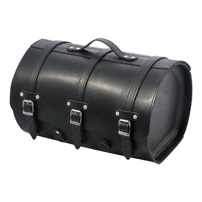 MCS, motorcycle leather suitcase. 32 liter. Black Saddlebags Mcs