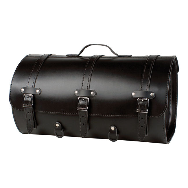 MCS, motorcycle leather suitcase. 37 liter. Black Saddlebags Mcs