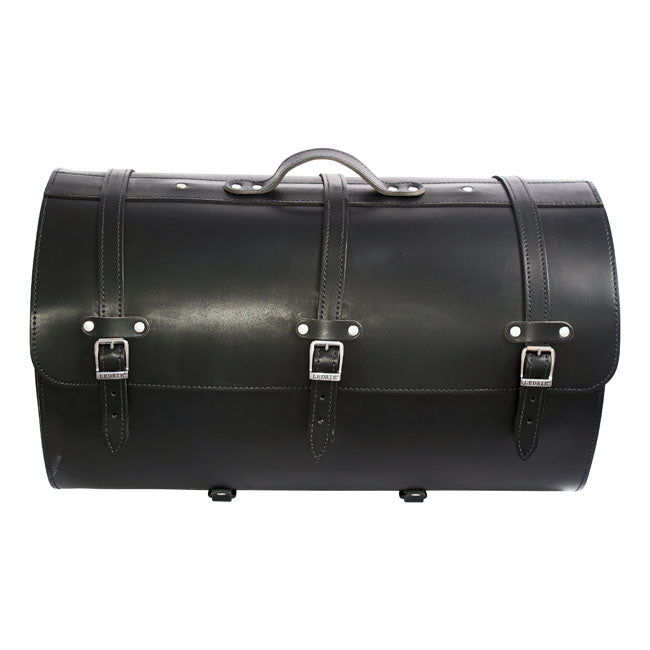 MCS, motorcycle leather suitcase. 67 liter. Black Saddlebags Mcs