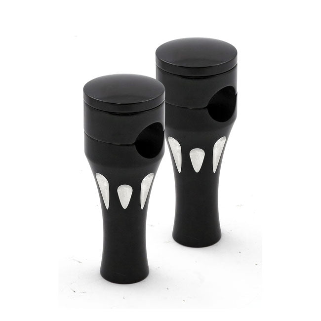 Talon Aluminum Riser Kit, 4" Rise. Black Risers Mcs
