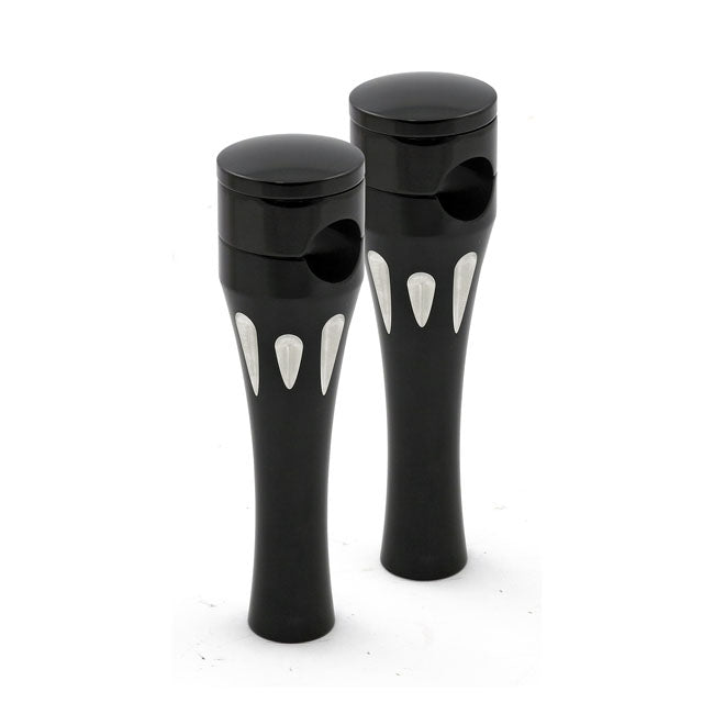 Talon Aluminum Riser Kit, 6" Rise. Black Risers Mcs