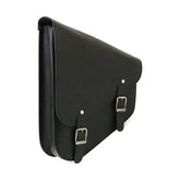 MCS, full leather swing arm bag left, 9 liter. Black Saddlebags Mcs