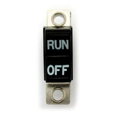 Handlebar Rocker Switch, Run/Off. Black Switches Handlebar Mcs