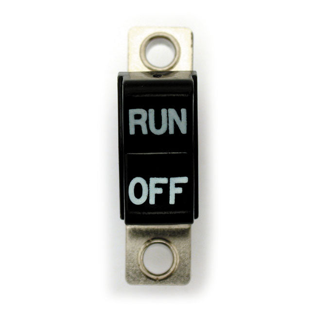 Handlebar Rocker Switch, Run/Off. Black Switches Handlebar Mcs