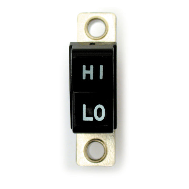 Handlebar Rocker Switch, Hi/Low. Black Switches Handlebar Mcs