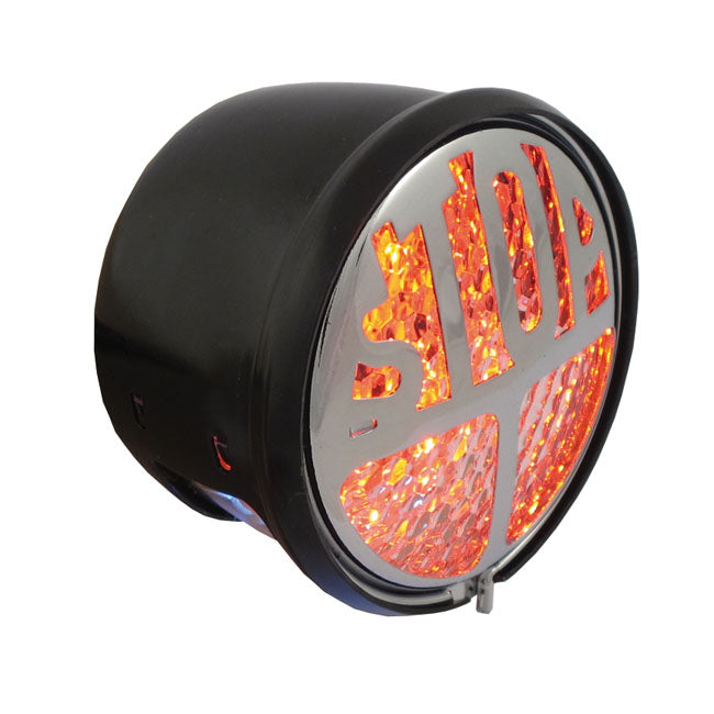 Stop Led Taillight. Black. Clear Lens Taillights Lenses Mcs