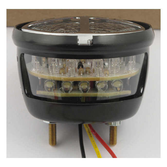 Stop Led Taillight. Black. Clear Lens Taillights Lenses Mcs