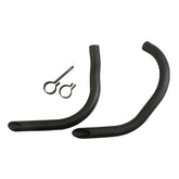 Drag Pipes For 45" Flatheads, Black Drag Pipes Samwel