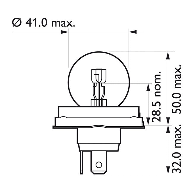 Philips headlamp bulb R2 (Duplo) BULBS Philips