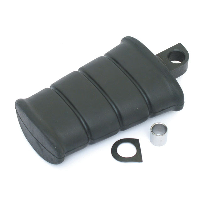 Early Style Flat Kick Pedal. Black Swivel Kickstart Pedals Mcs