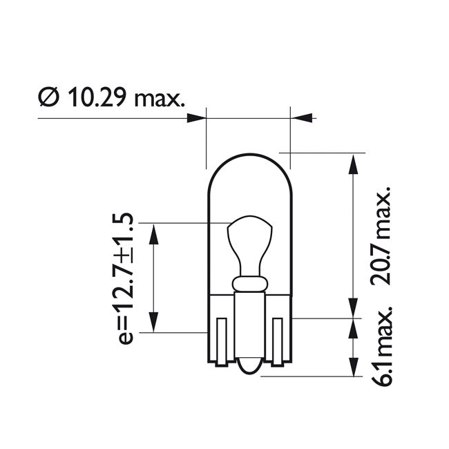Philips light bulb W5W BULBS Philips
