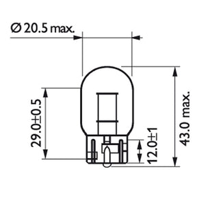 Philips light bulb W21W BULBS Philips