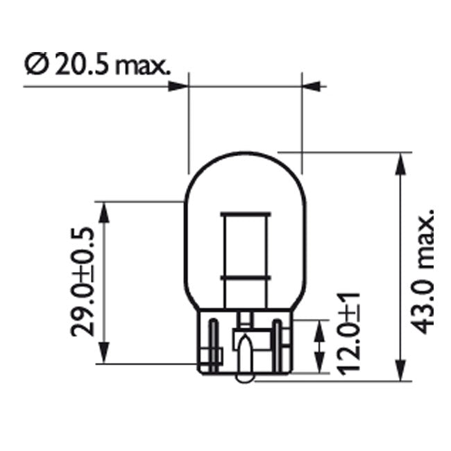Philips light bulb W21W BULBS Philips