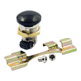 Keyless Push Button Fuel Door Release. Black Fuel Doors Mcs