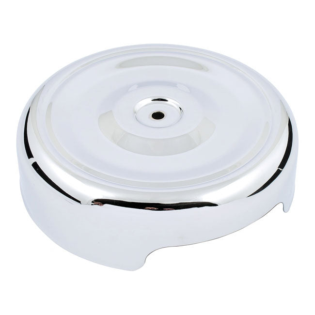 Air Cleaner Cover, Bobber Style. 8", Chrome Air Cleaner Cover Mcs