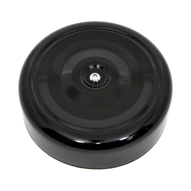 Air Cleaner Cover, Bobber Style. 7" Diameter. Black Aircleaner Covers Mcs